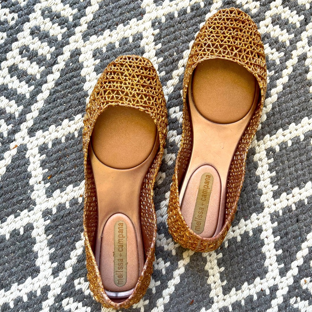 Original Melissa + Campana Jelly ballet flats made in Brazil